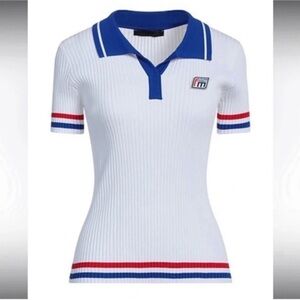 FRANKIE MORELLO Knitwear Polo Short Sleeves Sweater Size XS